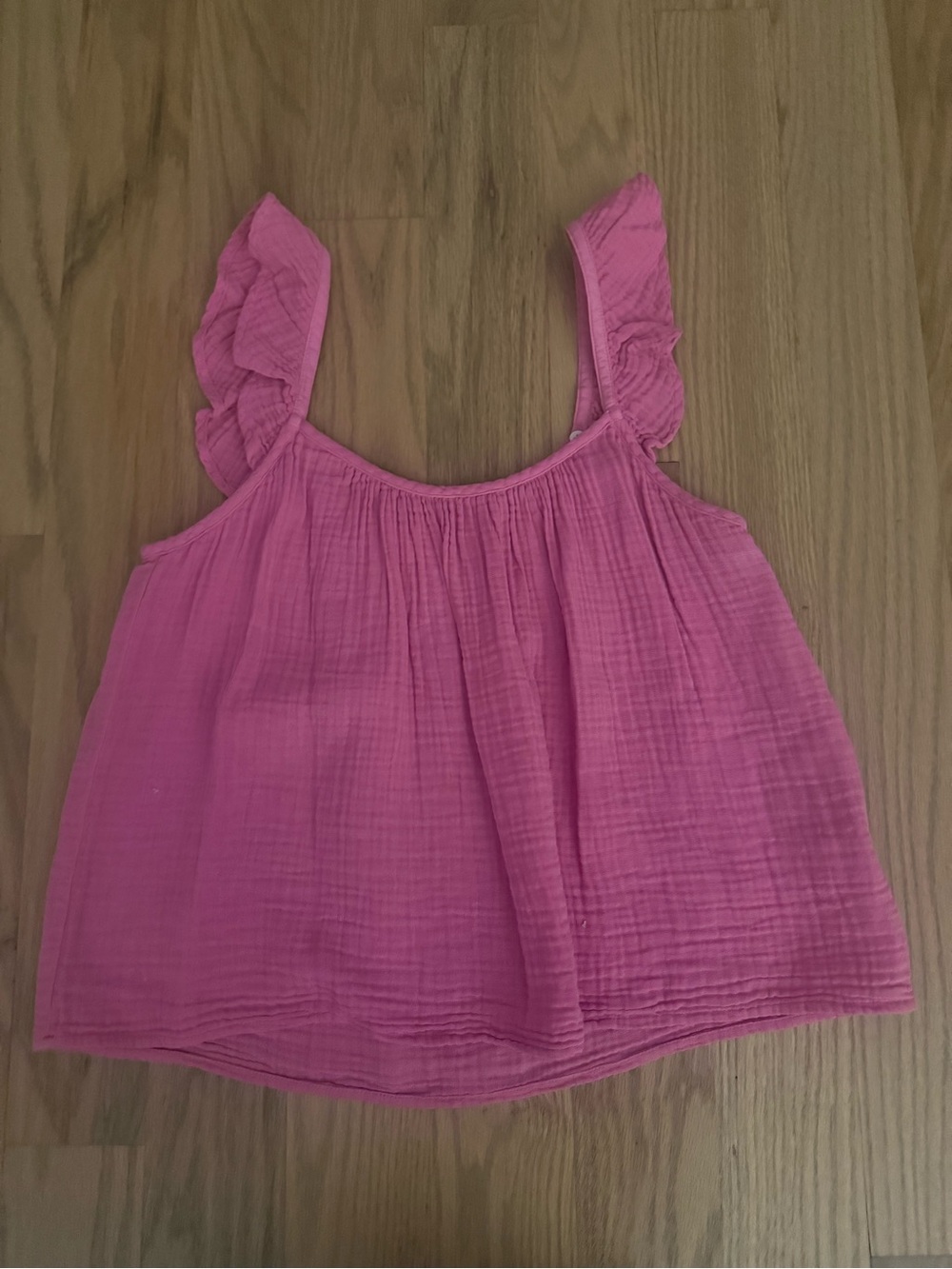 Xirena Pink Ruffle Strap Women's Tank Top